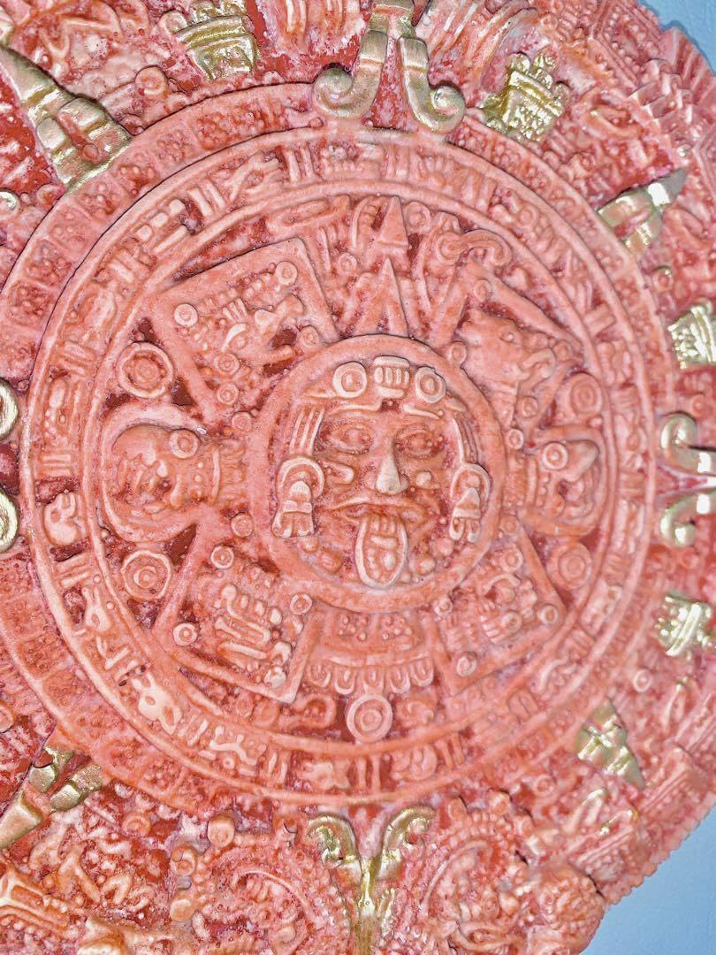 Amazon.co.jp: メキシコ アステカカレンダー 約17cm 壁掛け 民芸 お